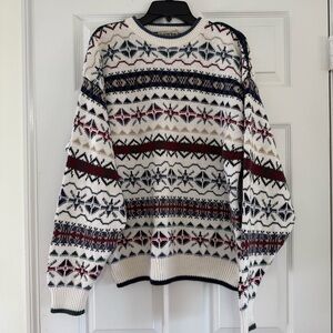 Vintage 90’s Old Glory Fair Isle Cotton Raime Sweater Size Large